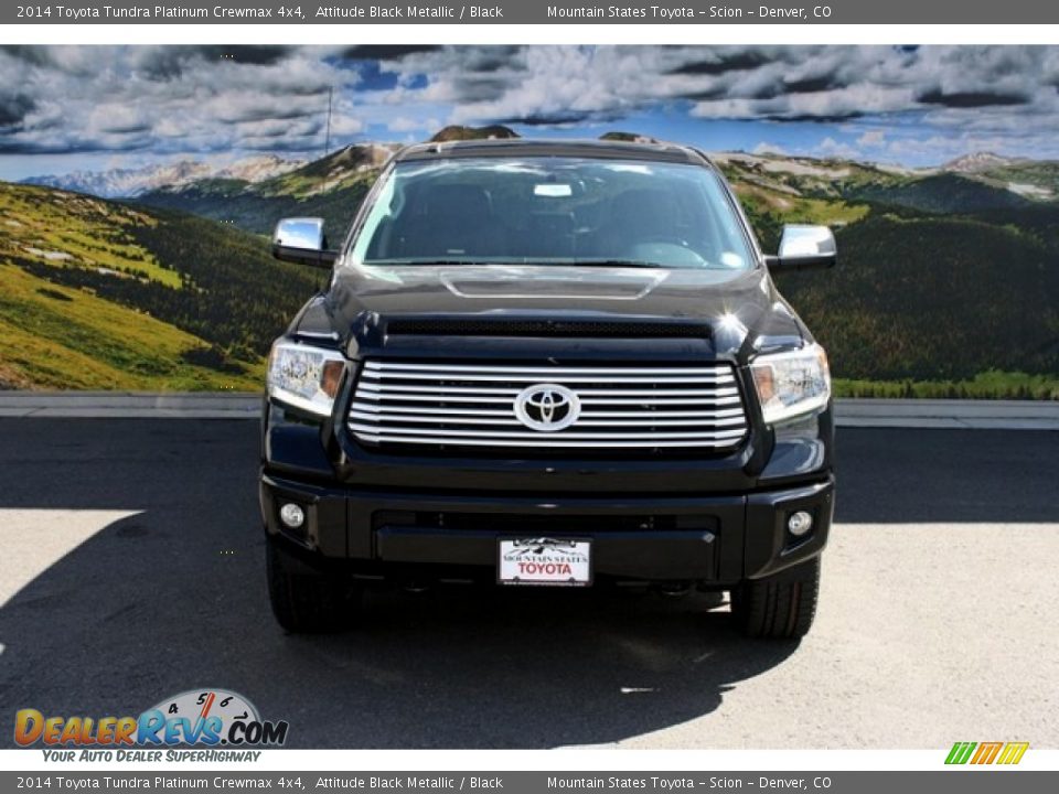 2014 Toyota Tundra Platinum Crewmax 4x4 Attitude Black Metallic / Black Photo #2