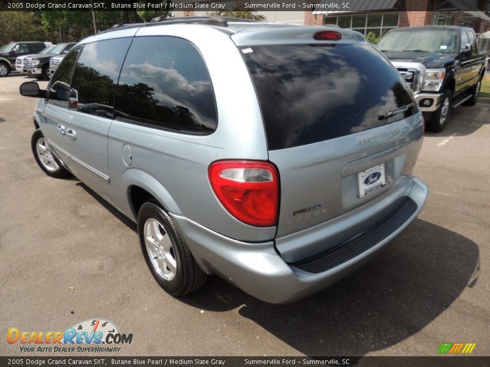 2005 Dodge Grand Caravan SXT Butane Blue Pearl / Medium Slate Gray Photo #13