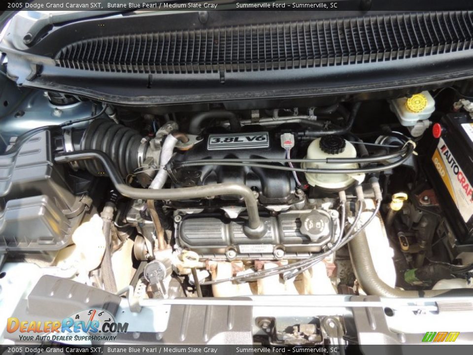 2005 Dodge Grand Caravan SXT Butane Blue Pearl / Medium Slate Gray Photo #16