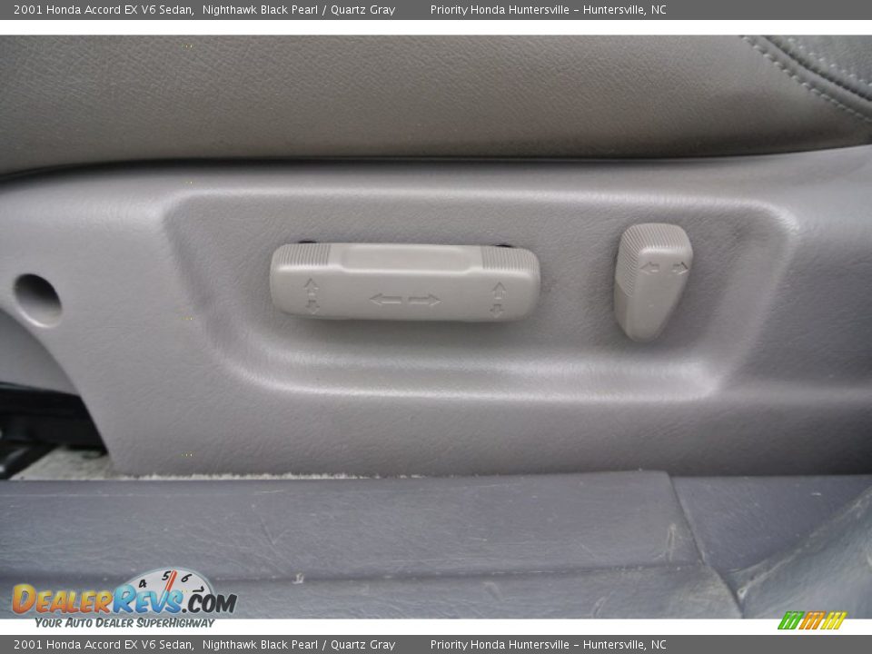 2001 Honda Accord EX V6 Sedan Nighthawk Black Pearl / Quartz Gray Photo #9
