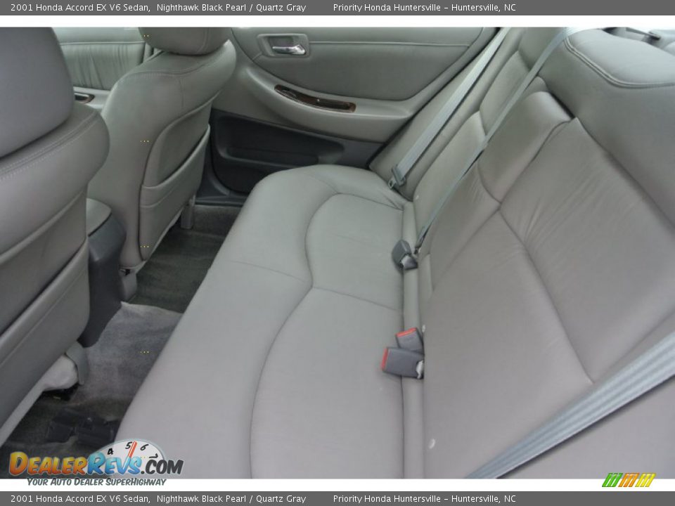 2001 Honda Accord EX V6 Sedan Nighthawk Black Pearl / Quartz Gray Photo #19