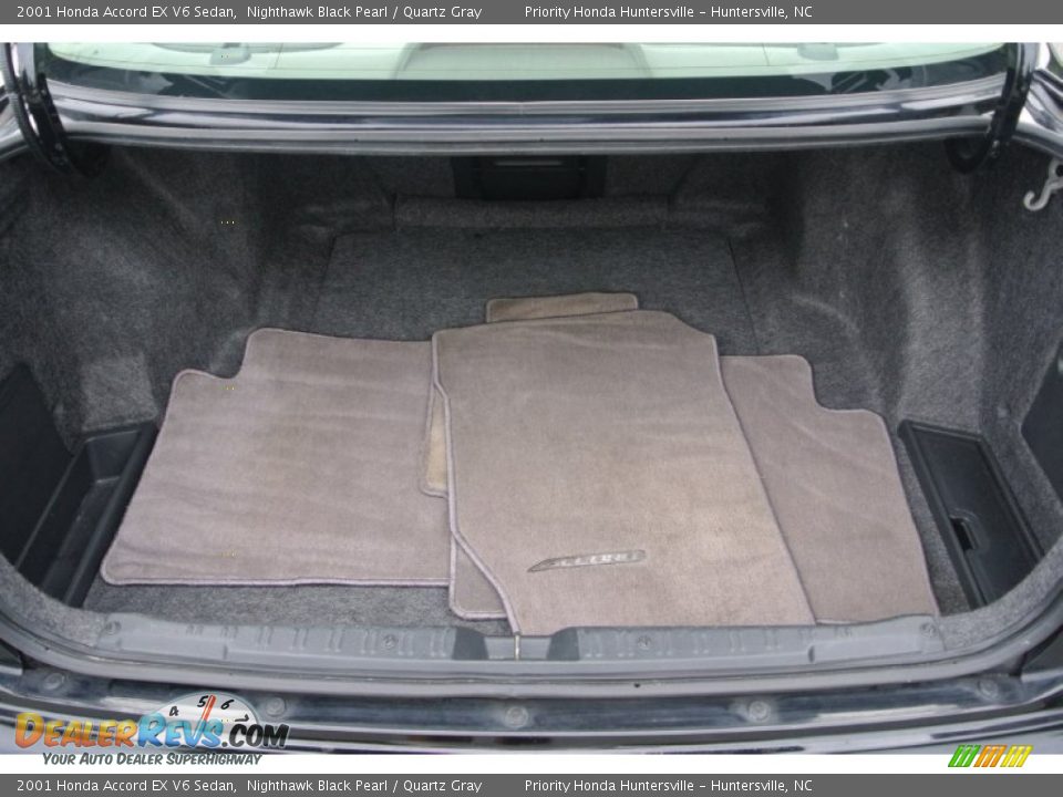 2001 Honda Accord EX V6 Sedan Nighthawk Black Pearl / Quartz Gray Photo #20