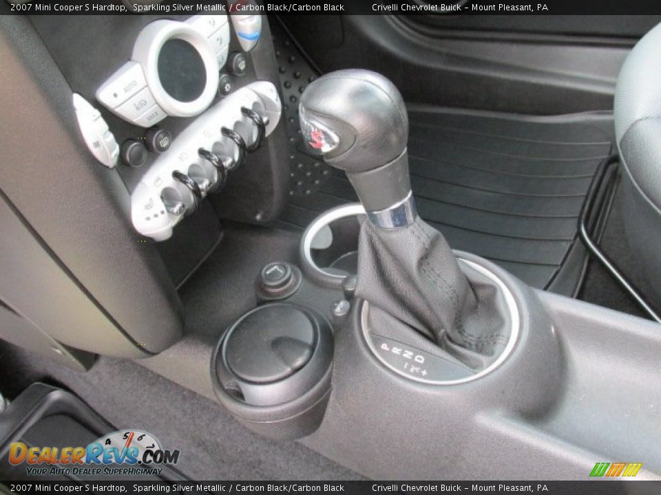 2007 Mini Cooper S Hardtop Sparkling Silver Metallic / Carbon Black/Carbon Black Photo #20