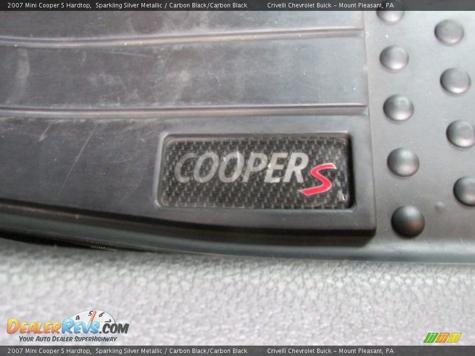 2007 Mini Cooper S Hardtop Sparkling Silver Metallic / Carbon Black/Carbon Black Photo #24