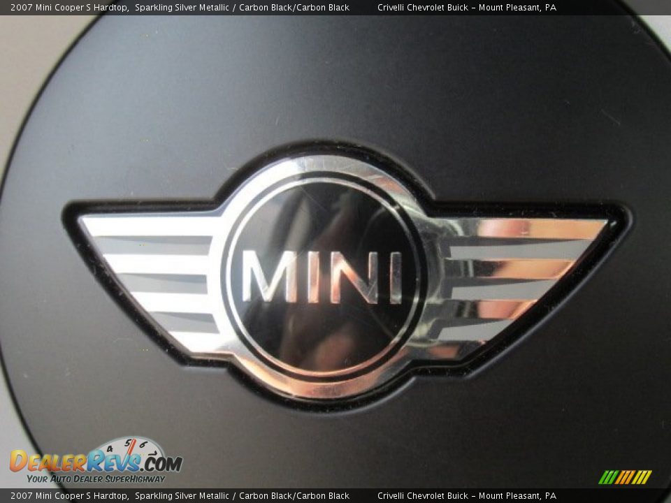 2007 Mini Cooper S Hardtop Sparkling Silver Metallic / Carbon Black/Carbon Black Photo #32