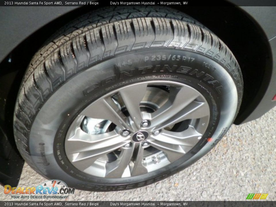 2013 Hyundai Santa Fe Sport AWD Serrano Red / Beige Photo #8