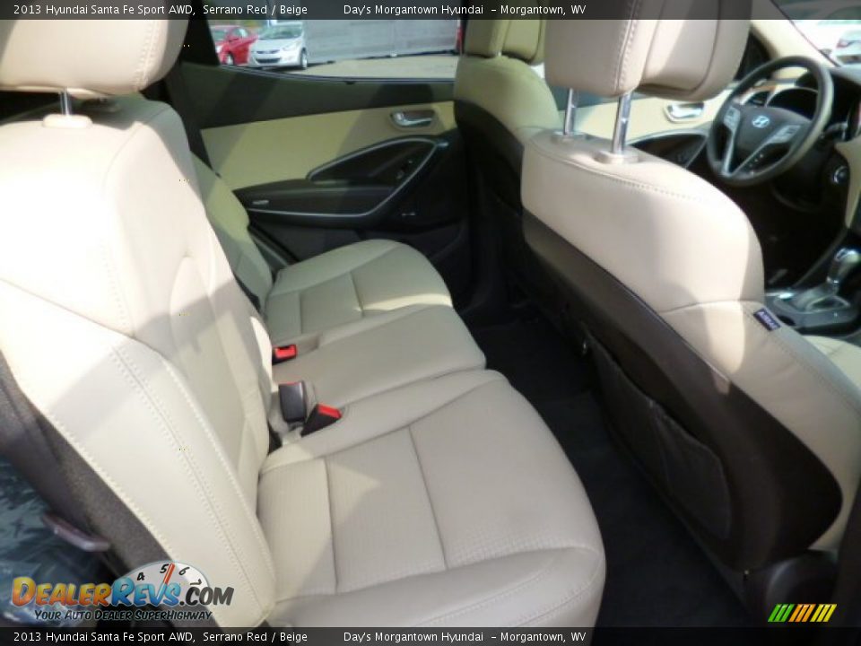 2013 Hyundai Santa Fe Sport AWD Serrano Red / Beige Photo #11