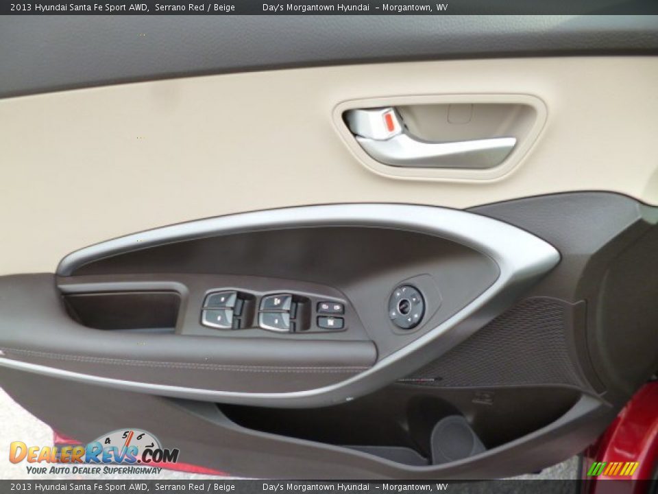 2013 Hyundai Santa Fe Sport AWD Serrano Red / Beige Photo #16