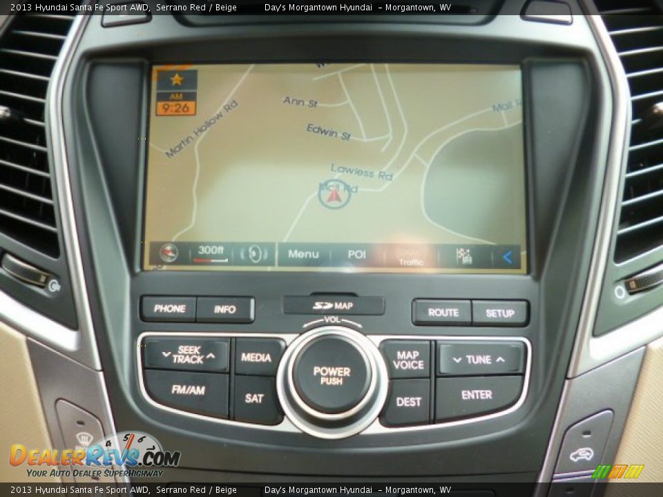 2013 Hyundai Santa Fe Sport AWD Serrano Red / Beige Photo #17