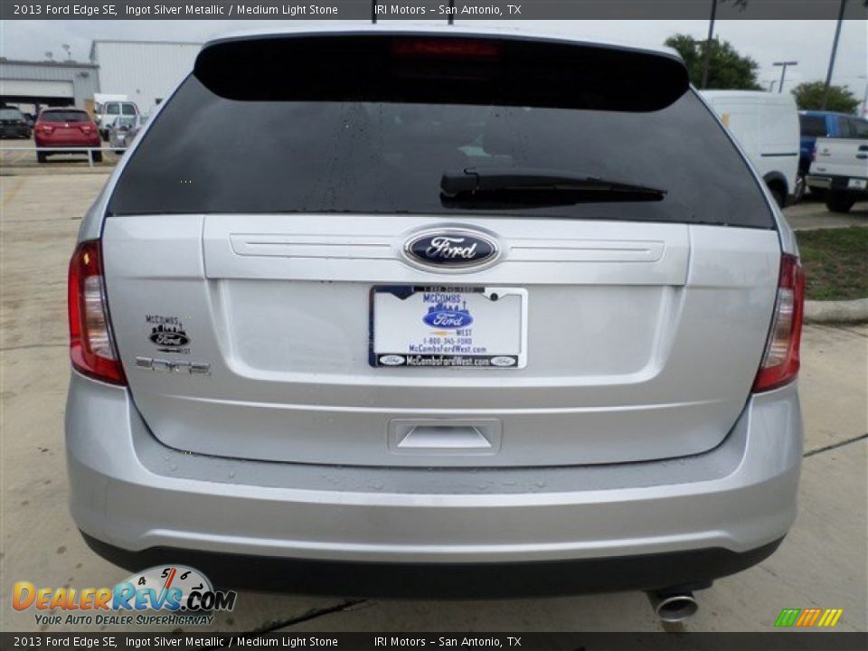2013 Ford Edge SE Ingot Silver Metallic / Medium Light Stone Photo #4