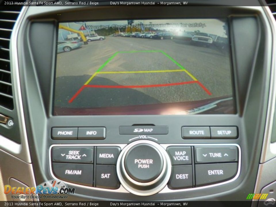 2013 Hyundai Santa Fe Sport AWD Serrano Red / Beige Photo #19