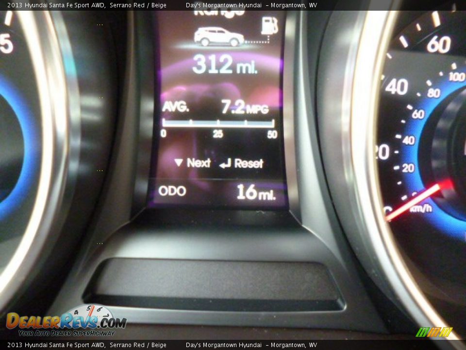 2013 Hyundai Santa Fe Sport AWD Serrano Red / Beige Photo #20