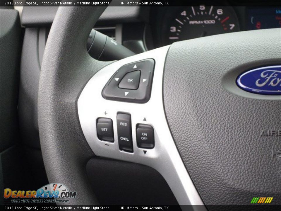 2013 Ford Edge SE Ingot Silver Metallic / Medium Light Stone Photo #17