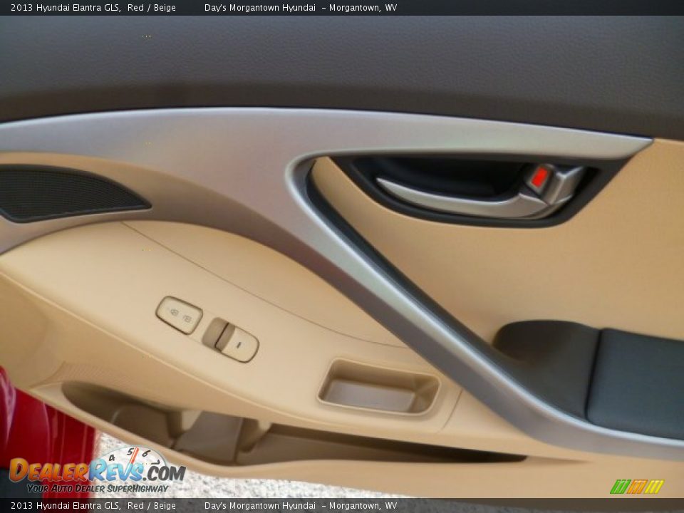 2013 Hyundai Elantra GLS Red / Beige Photo #11