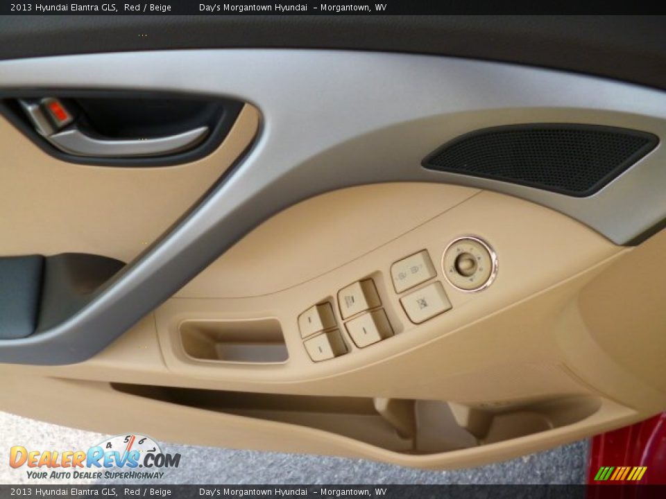2013 Hyundai Elantra GLS Red / Beige Photo #17