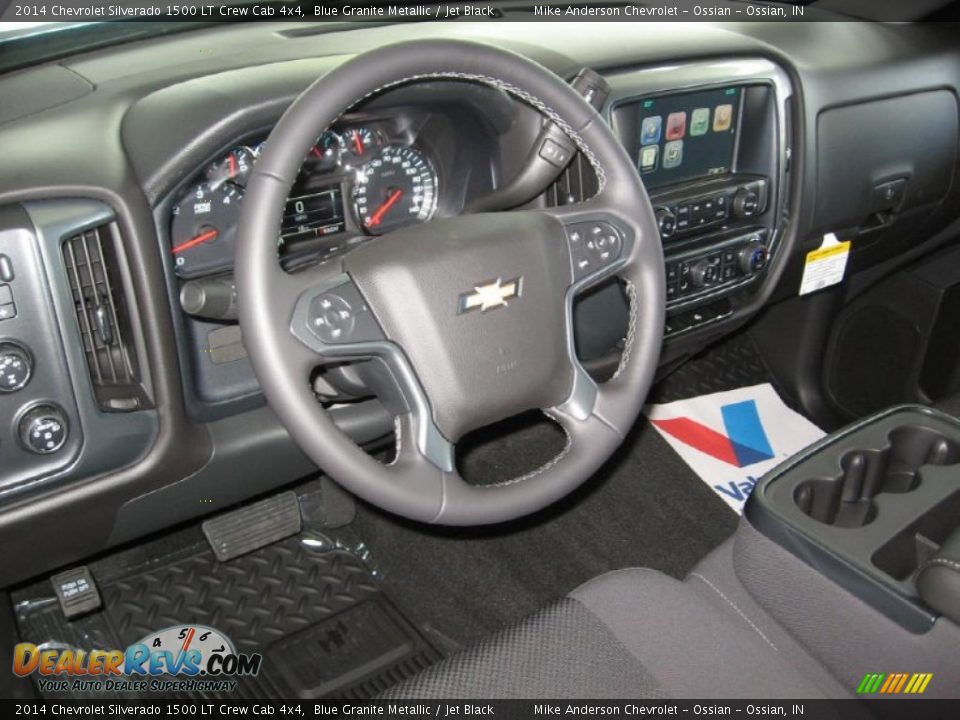 2014 Chevrolet Silverado 1500 LT Crew Cab 4x4 Blue Granite Metallic / Jet Black Photo #6