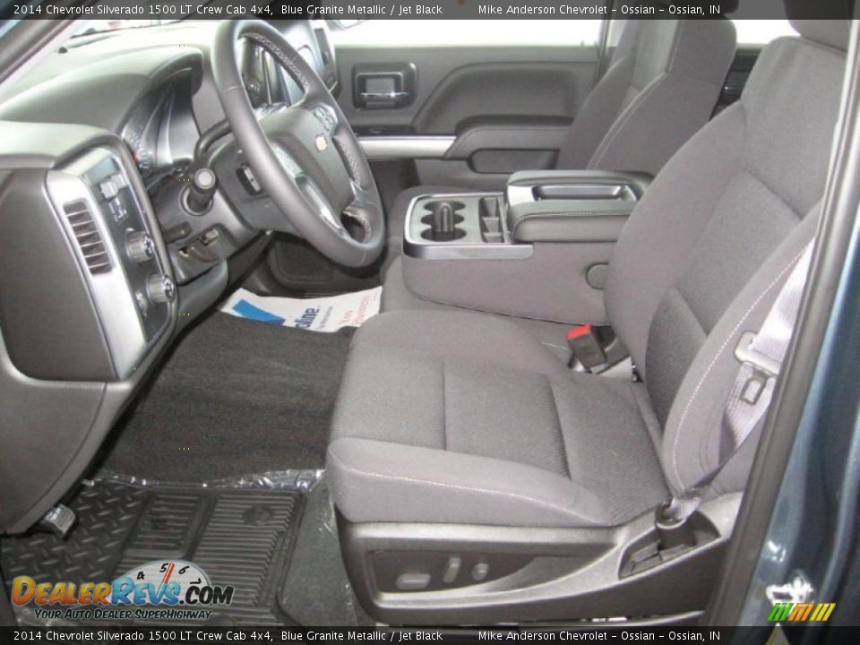 2014 Chevrolet Silverado 1500 LT Crew Cab 4x4 Blue Granite Metallic / Jet Black Photo #7