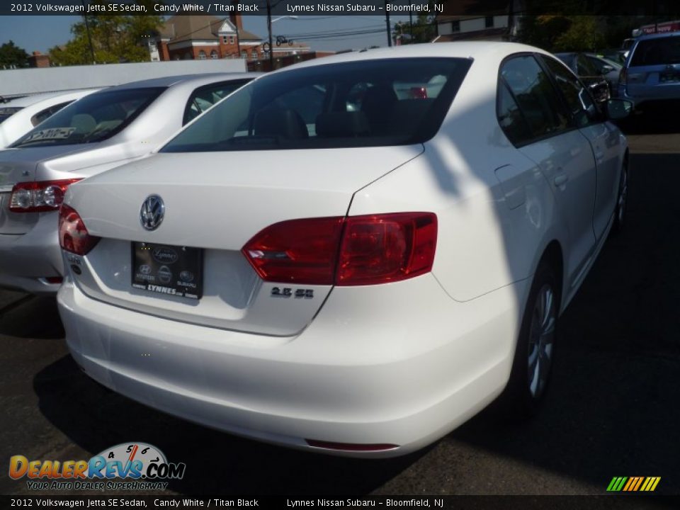 2012 Volkswagen Jetta SE Sedan Candy White / Titan Black Photo #4