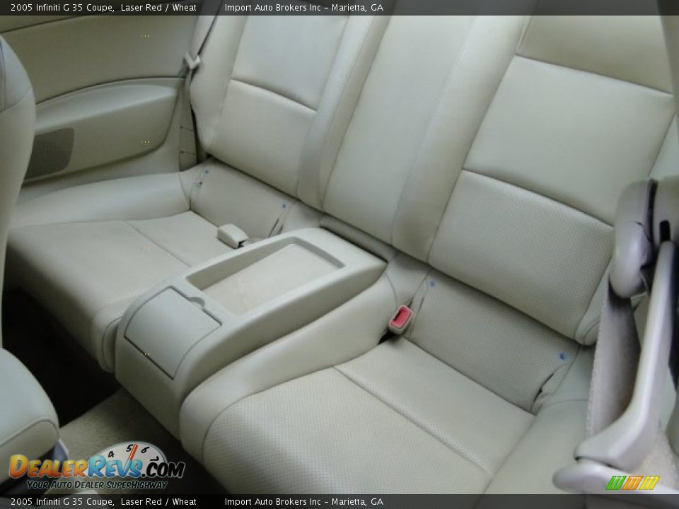 2005 Infiniti G 35 Coupe Laser Red / Wheat Photo #17