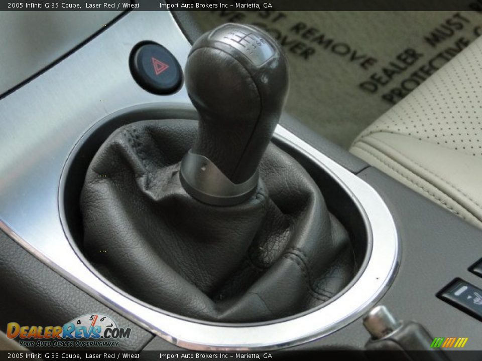 2005 Infiniti G 35 Coupe Laser Red / Wheat Photo #18