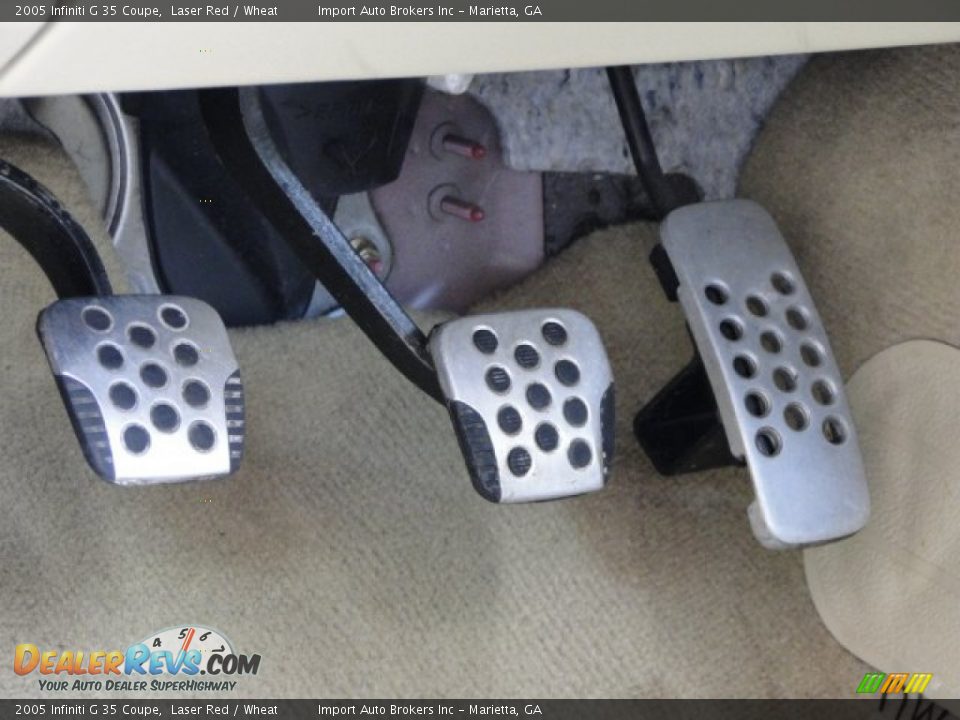 2005 Infiniti G 35 Coupe Laser Red / Wheat Photo #19