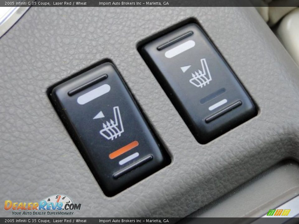 2005 Infiniti G 35 Coupe Laser Red / Wheat Photo #20