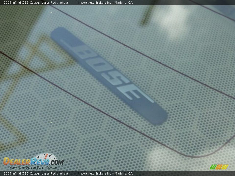 2005 Infiniti G 35 Coupe Laser Red / Wheat Photo #22