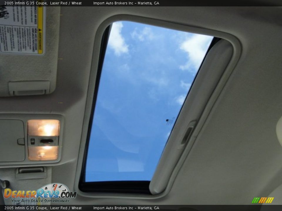 2005 Infiniti G 35 Coupe Laser Red / Wheat Photo #23