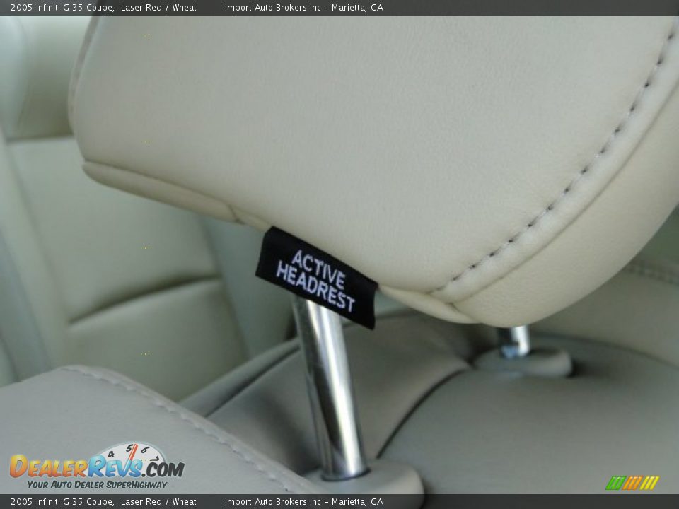 2005 Infiniti G 35 Coupe Laser Red / Wheat Photo #26