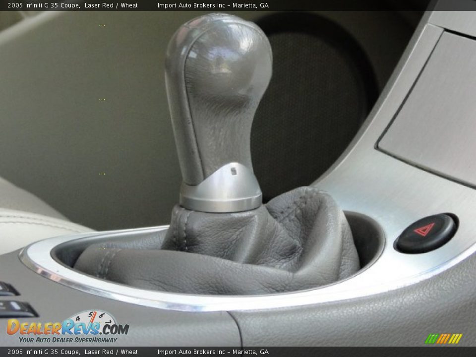 2005 Infiniti G 35 Coupe Laser Red / Wheat Photo #27