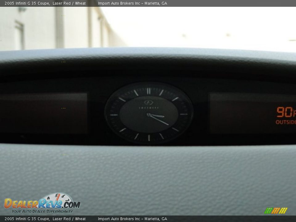 2005 Infiniti G 35 Coupe Laser Red / Wheat Photo #28