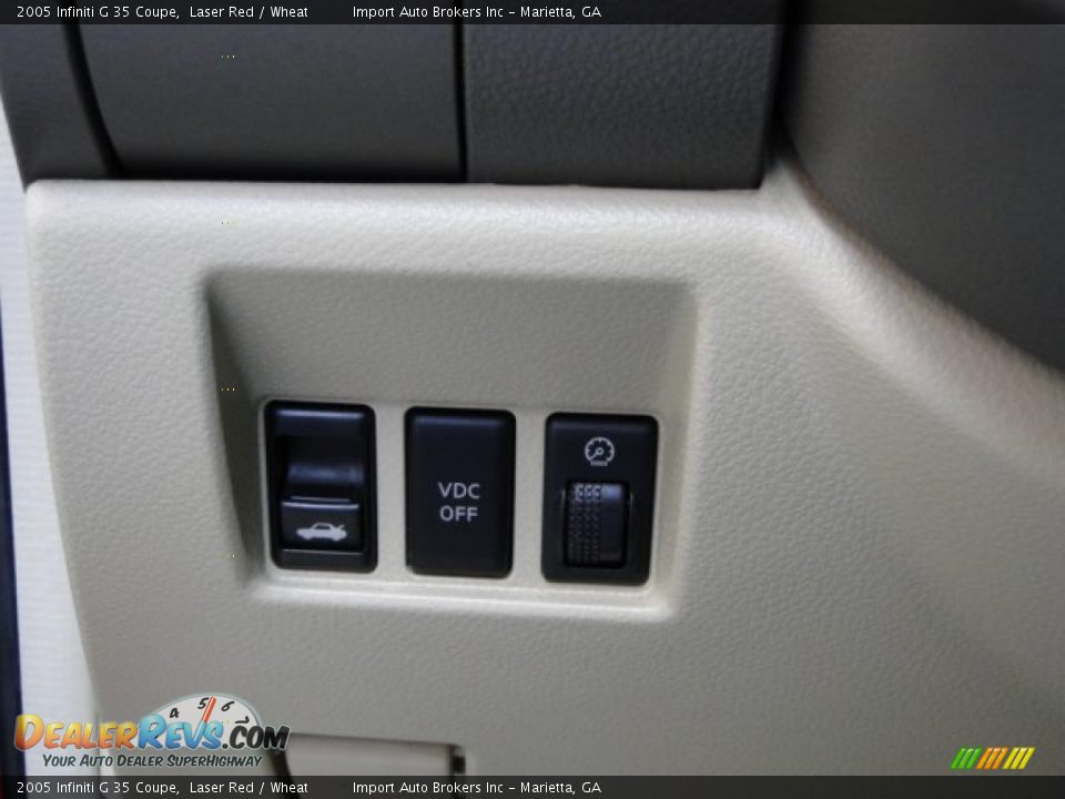 2005 Infiniti G 35 Coupe Laser Red / Wheat Photo #30
