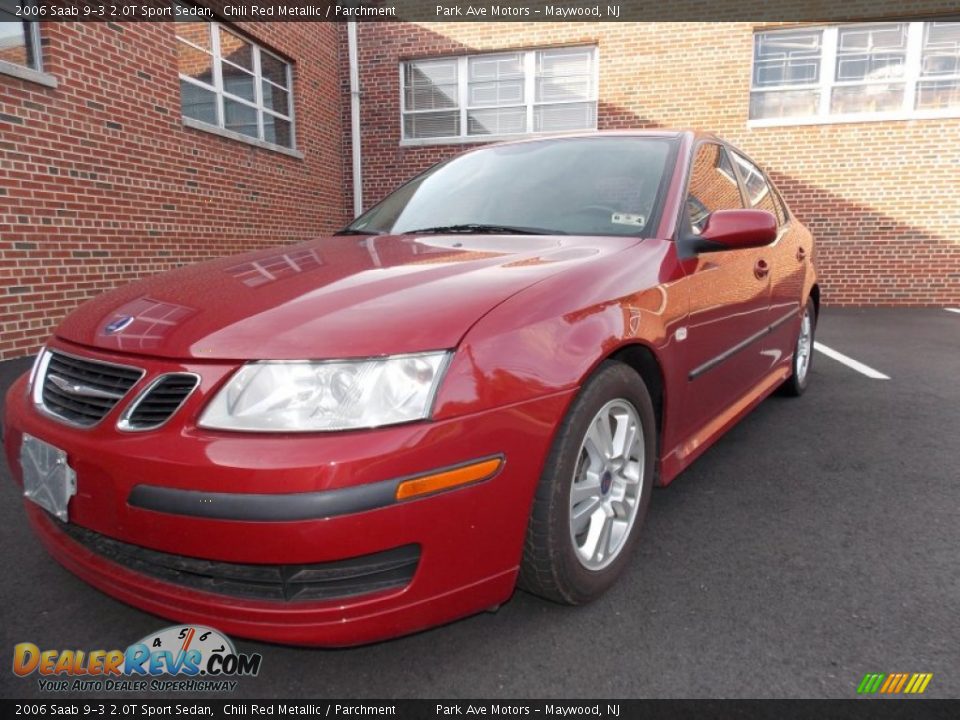 2006 Saab 9-3 2.0T Sport Sedan Chili Red Metallic / Parchment Photo #1