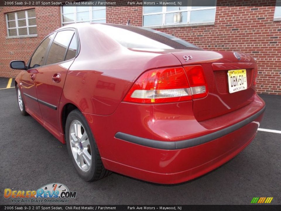 2006 Saab 9-3 2.0T Sport Sedan Chili Red Metallic / Parchment Photo #3