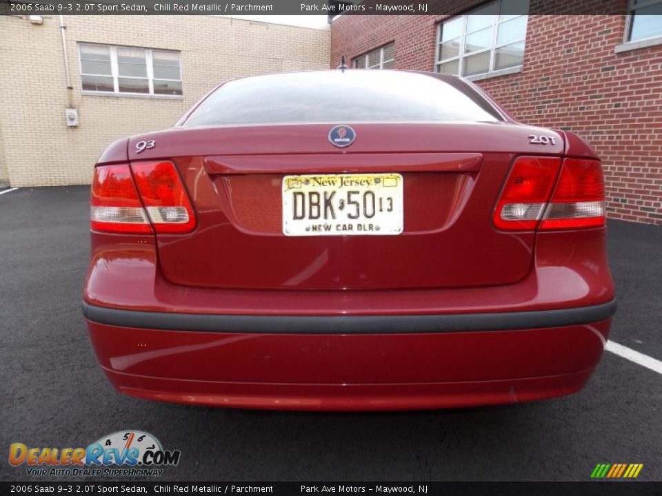 2006 Saab 9-3 2.0T Sport Sedan Chili Red Metallic / Parchment Photo #4