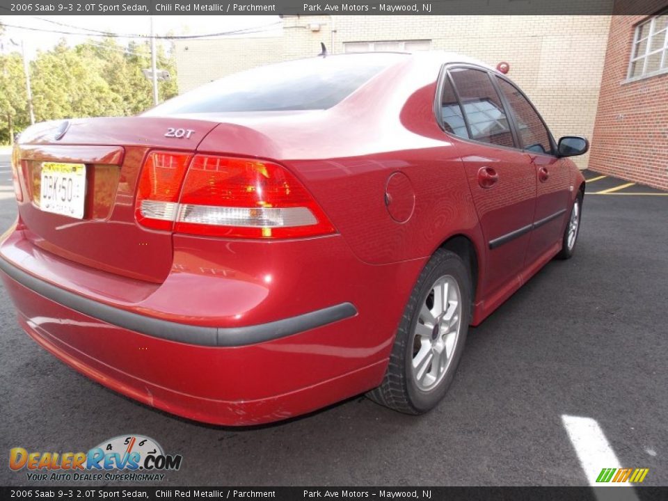 2006 Saab 9-3 2.0T Sport Sedan Chili Red Metallic / Parchment Photo #5