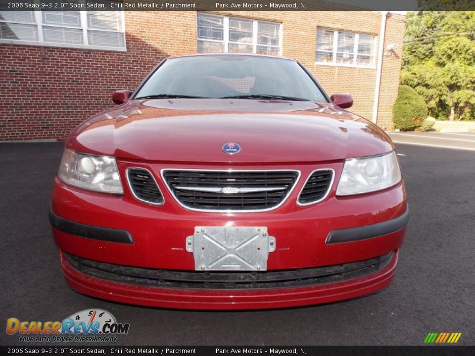 2006 Saab 9-3 2.0T Sport Sedan Chili Red Metallic / Parchment Photo #8