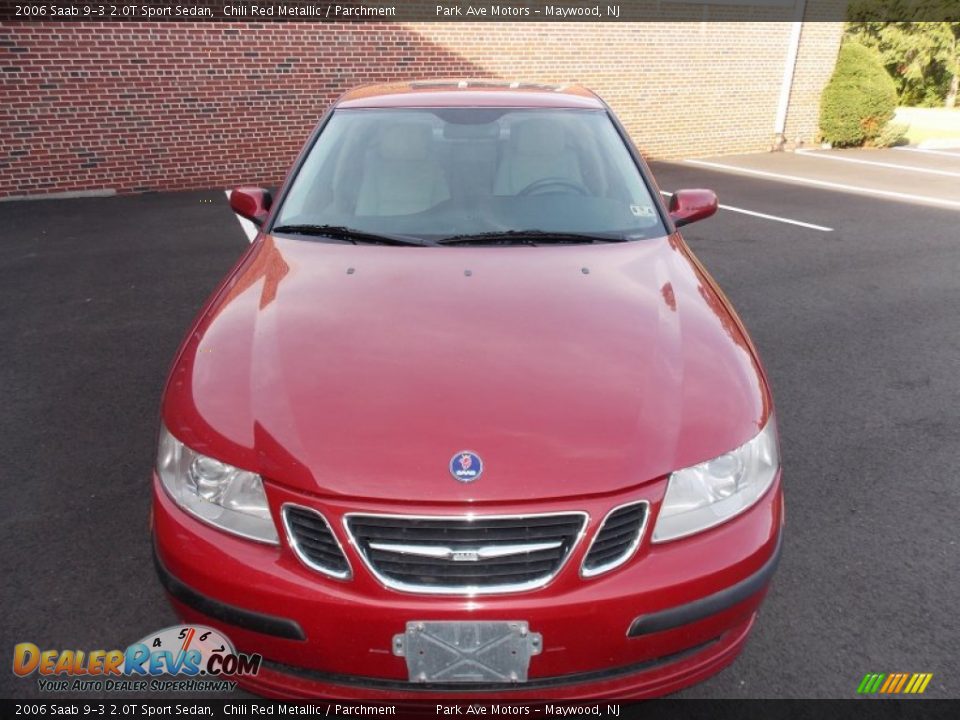 2006 Saab 9-3 2.0T Sport Sedan Chili Red Metallic / Parchment Photo #9