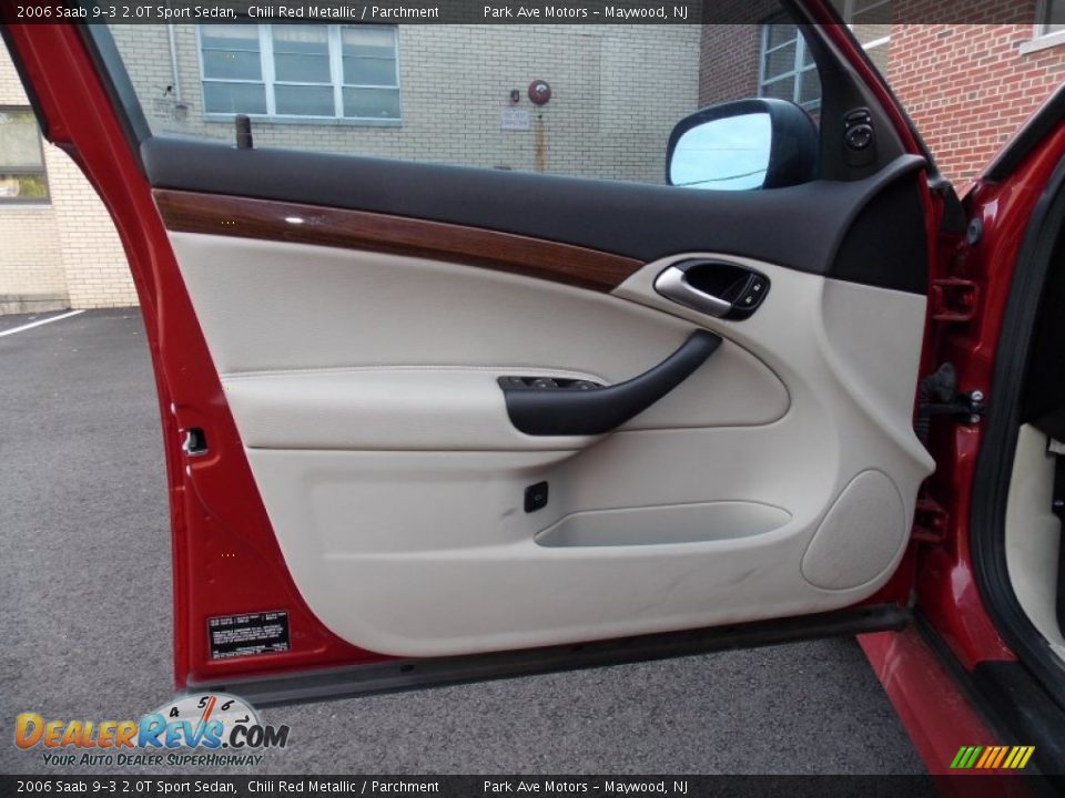 2006 Saab 9-3 2.0T Sport Sedan Chili Red Metallic / Parchment Photo #10