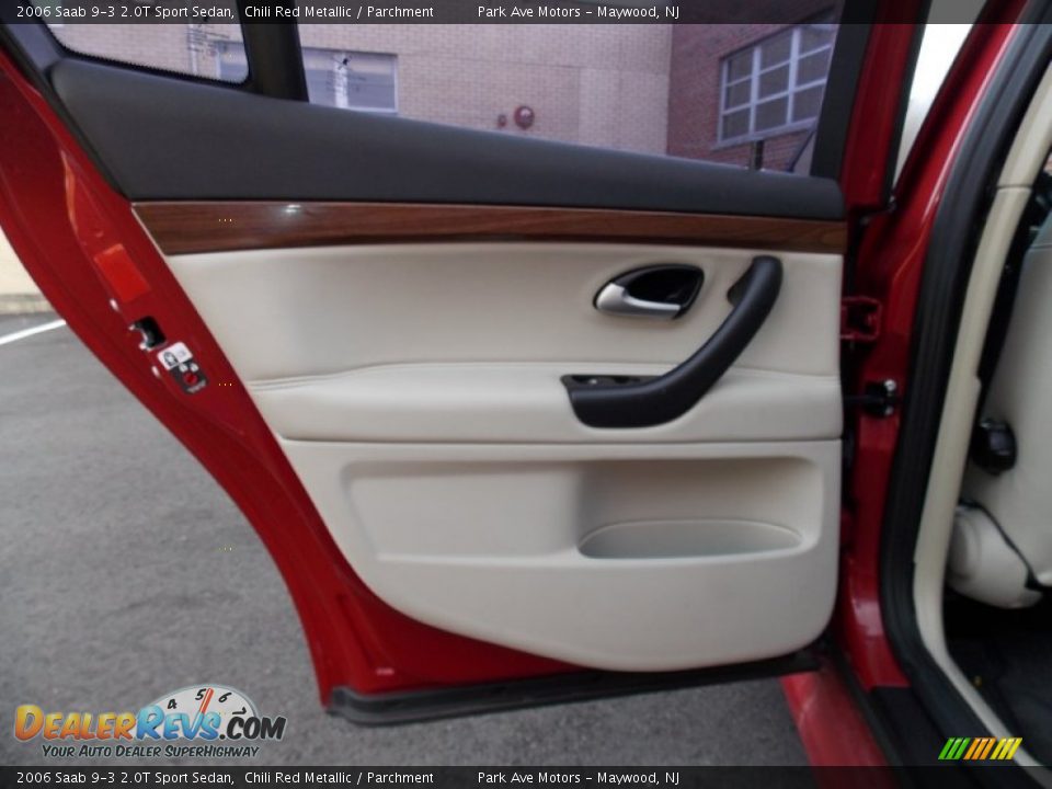 2006 Saab 9-3 2.0T Sport Sedan Chili Red Metallic / Parchment Photo #16