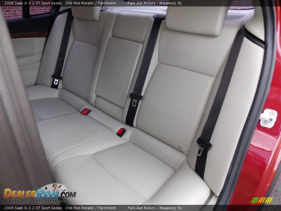 2006 Saab 9-3 2.0T Sport Sedan Chili Red Metallic / Parchment Photo #17