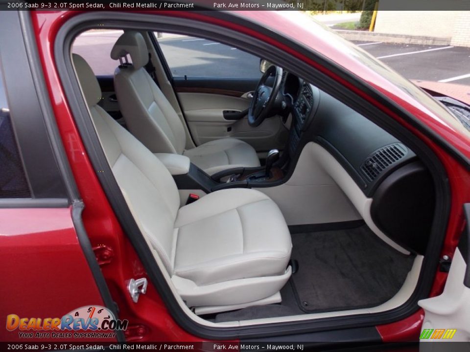 2006 Saab 9-3 2.0T Sport Sedan Chili Red Metallic / Parchment Photo #21