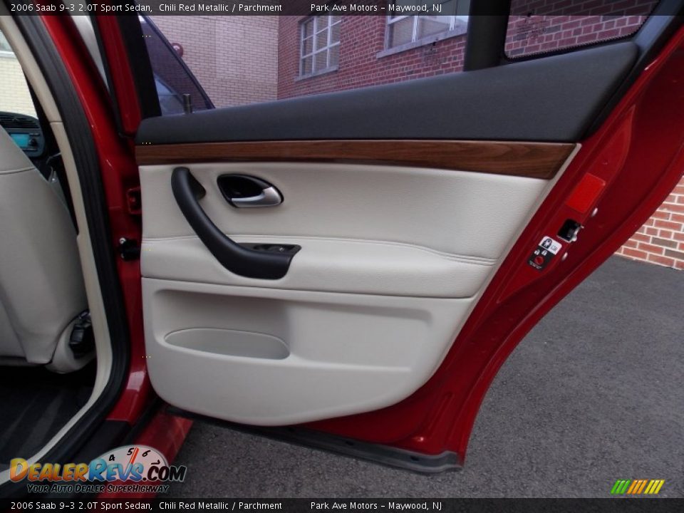 2006 Saab 9-3 2.0T Sport Sedan Chili Red Metallic / Parchment Photo #22