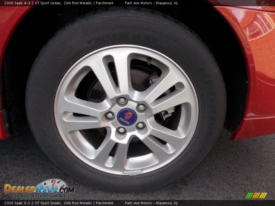 2006 Saab 9-3 2.0T Sport Sedan Chili Red Metallic / Parchment Photo #27