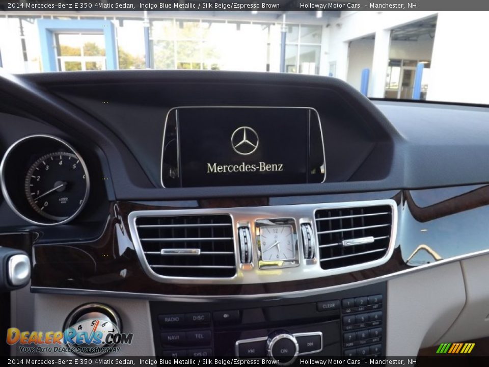 2014 Mercedes-Benz E 350 4Matic Sedan Indigo Blue Metallic / Silk Beige/Espresso Brown Photo #10