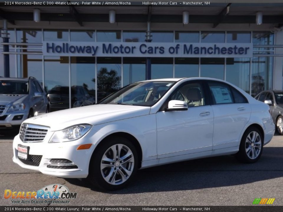 2014 Mercedes-Benz C 300 4Matic Luxury Polar White / Almond/Mocha Photo #1