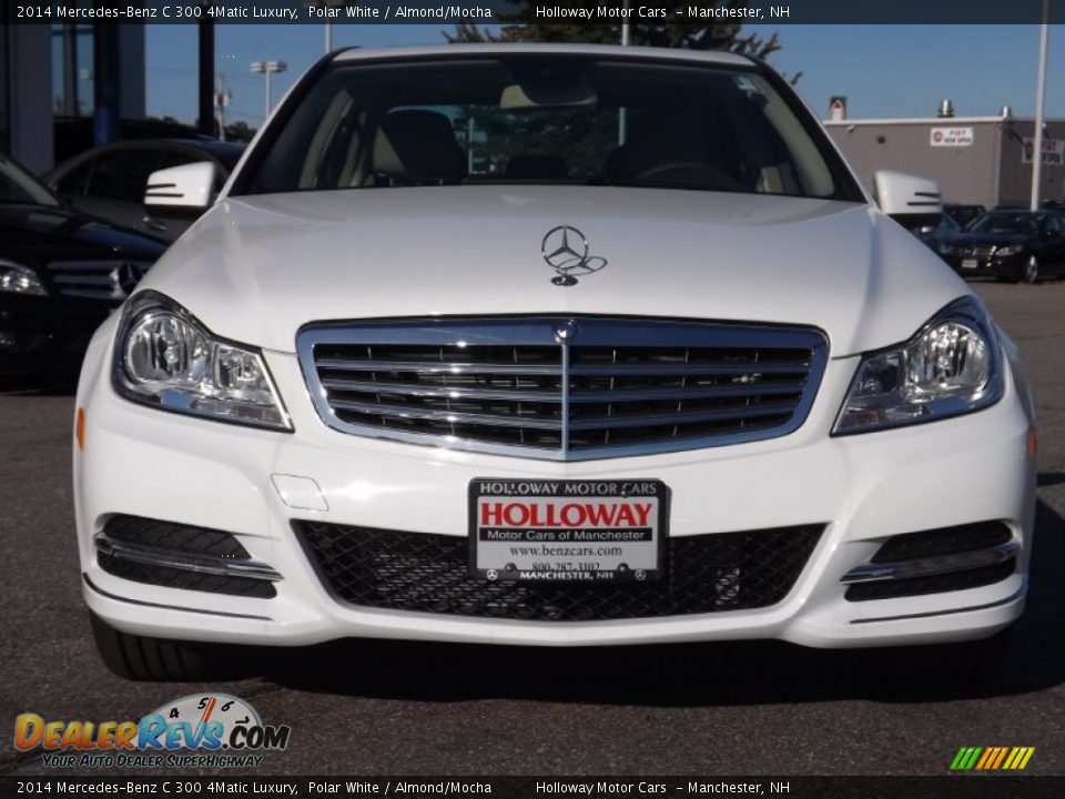 2014 Mercedes-Benz C 300 4Matic Luxury Polar White / Almond/Mocha Photo #2