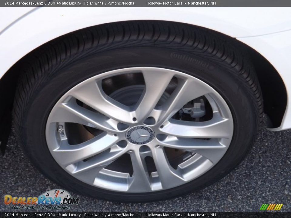 2014 Mercedes-Benz C 300 4Matic Luxury Polar White / Almond/Mocha Photo #5