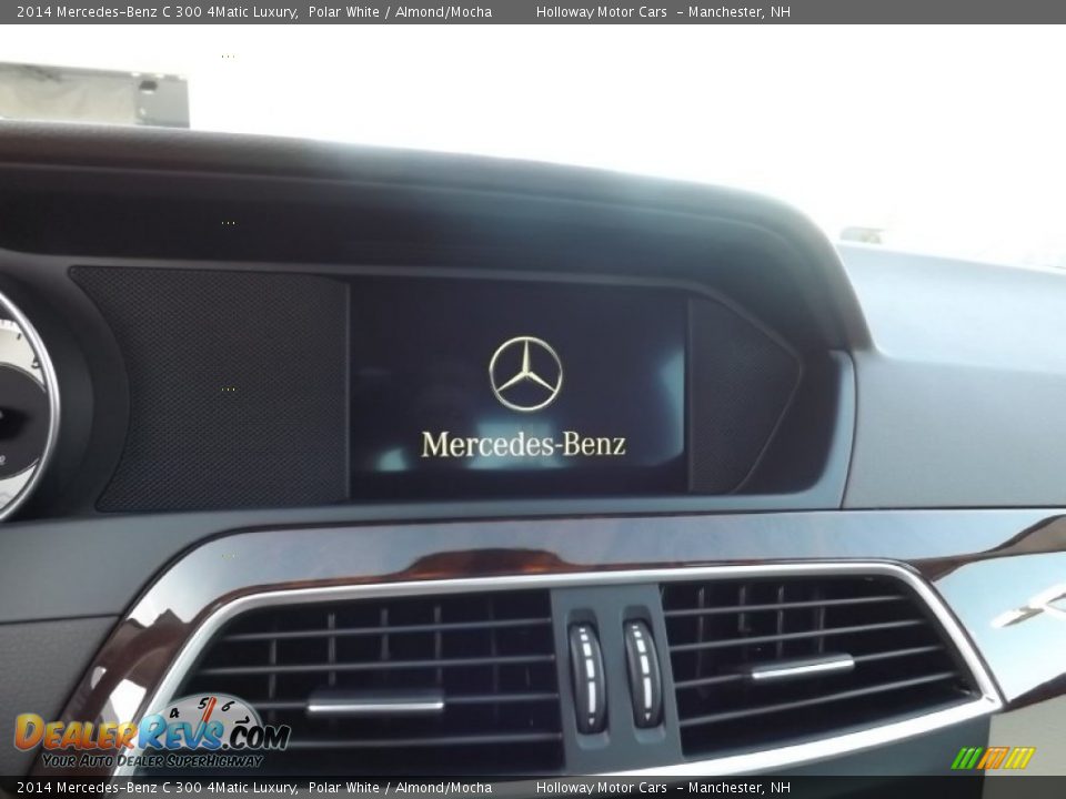 2014 Mercedes-Benz C 300 4Matic Luxury Polar White / Almond/Mocha Photo #9