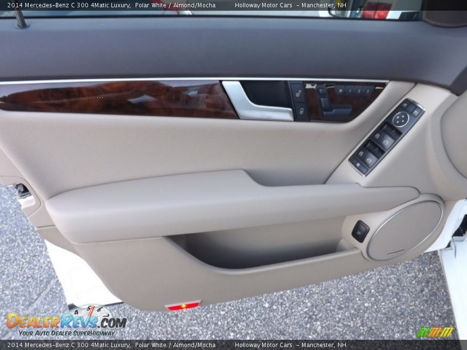2014 Mercedes-Benz C 300 4Matic Luxury Polar White / Almond/Mocha Photo #12
